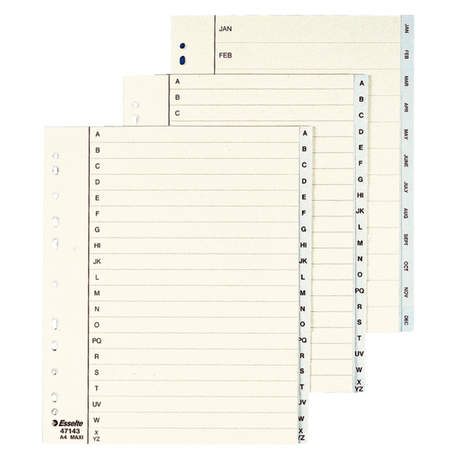 Register PP A4 Jan-Dec (GB) grå