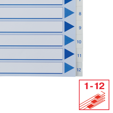Register PP A4 1-12 hvid