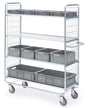Vogn 4 hylder 1585x460x1380 mm
