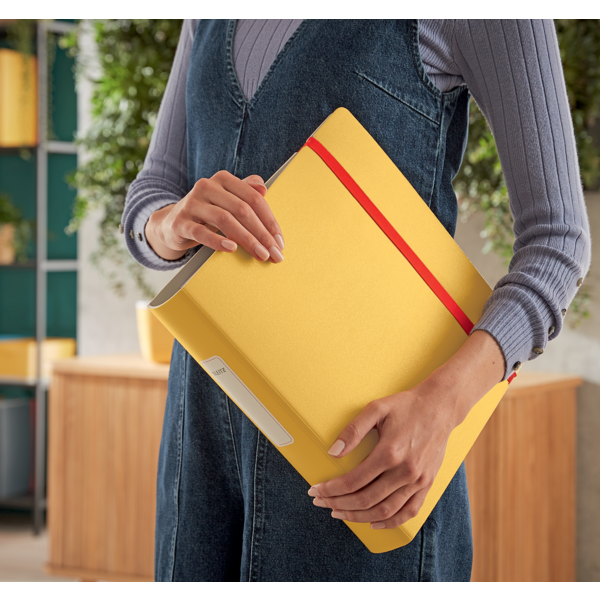 Brevordner Cosy Active PP A4 60mm gul