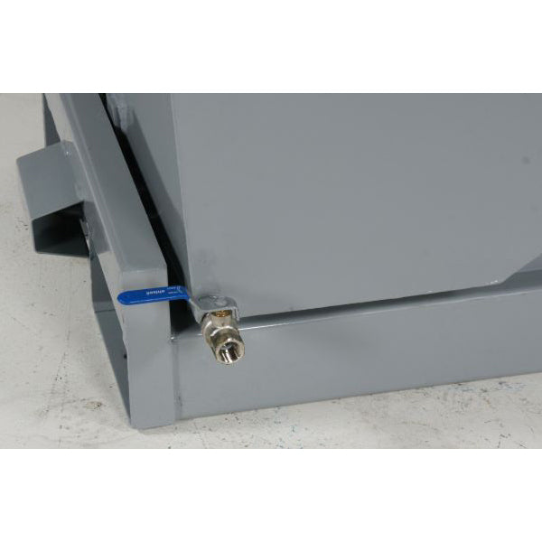 Flisdræning fra tipcontainer