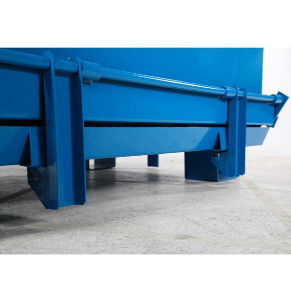 Bundtømmende container 1800 liter Blå