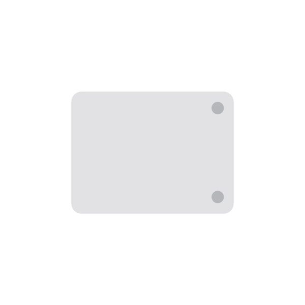 Skrivebord, tilbyg DNA Hvid 800x600mm I-ben Alugrå