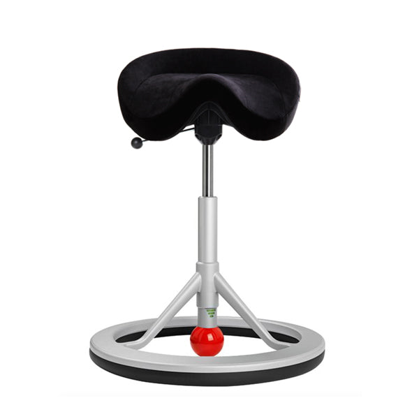 BackApp Smart Alcantara, sort med alugråt understel