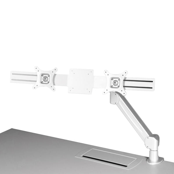 Skærmholder DZ Beslag til 2 skærme, Hvid