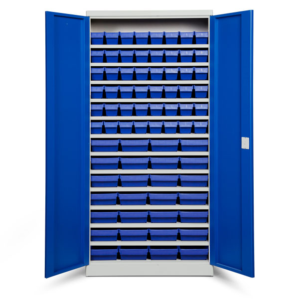 Opbevaringsskab ASPB Mod4 1980x980x470 Blå dør