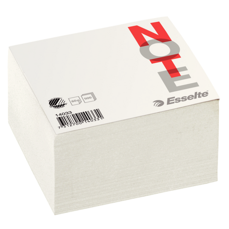 Kubusblok 10x10cm ulinieret 500 ark