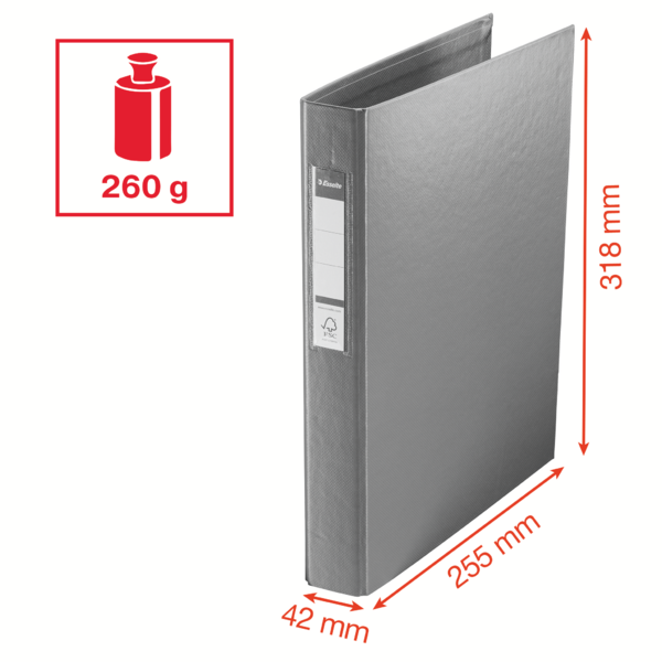 Ringbind Vivida PP A4 2RR 25mm gul