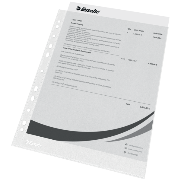 Lomme 30my PP præget A4 TÅ (100)