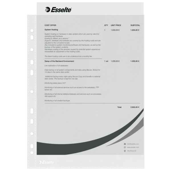 Lomme 30my PP præget A4 TÅ (100)