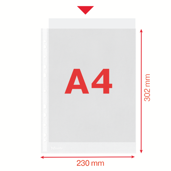 Lomme 30my PP præget A4 TÅ (100)