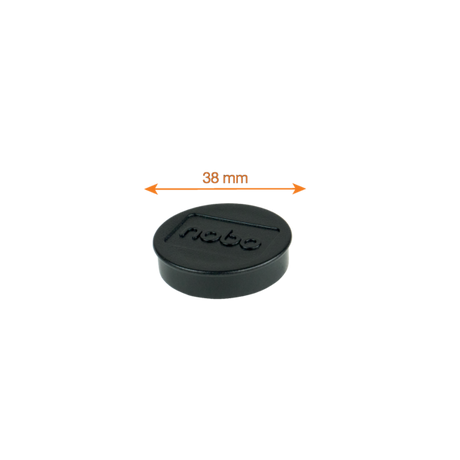 Magneter t/WB 38mm sort (4)