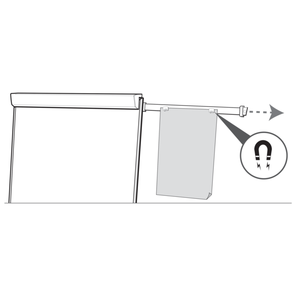 Flipover Classic m/3 ben+arm emaljeret WB