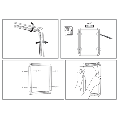 Skifteramme m/runde hjørner A2
