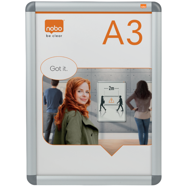 Skifteramme m/runde hjørner A3