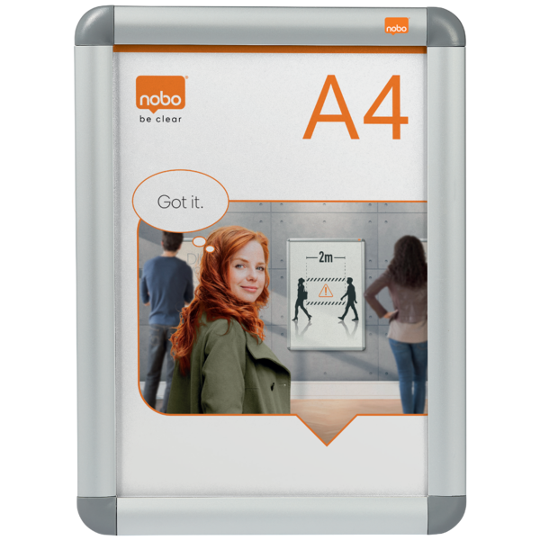 Skifteramme m/runde hjørner A4