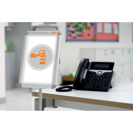 Skifteramme m/runde hjørner på stativ A4