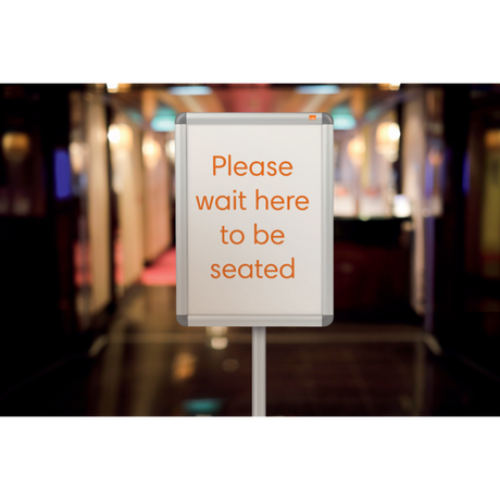 Skifteramme m/runde hjørner på stativ A4