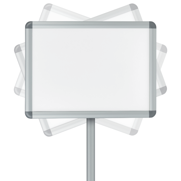 Skifteramme m/runde hjørner på stativ A4