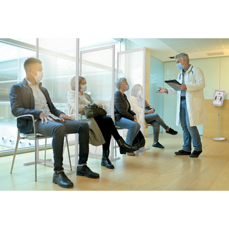 Skifteramme m/runde hjørner på stativ A4