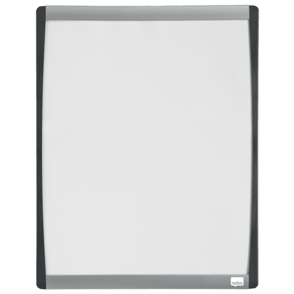WB tavle m/buet ramme hvid 33,5x28cm