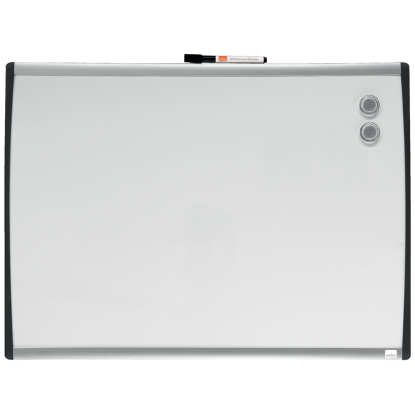 WB tavle m/buet ramme hvid 58,5x43cm