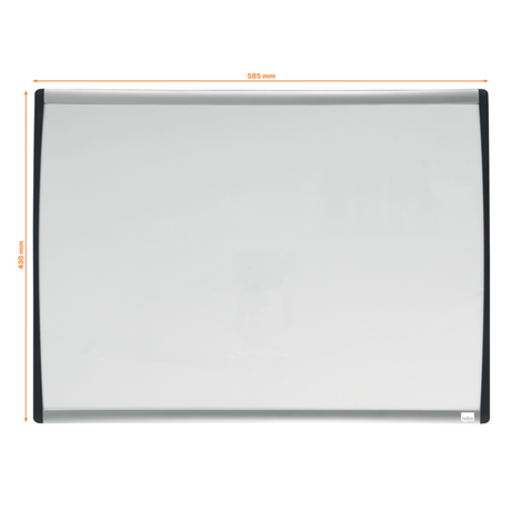WB tavle m/buet ramme hvid 58,5x43cm