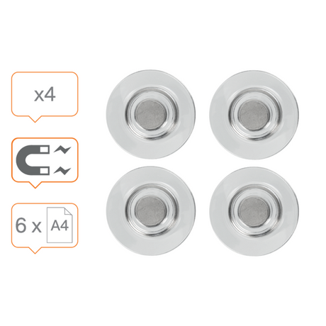 Magneter t/glastavler Earth klar (4)