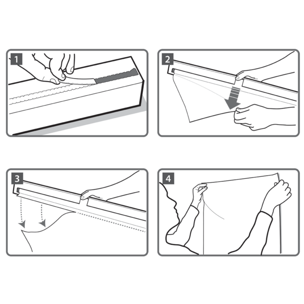 WB Instant Nobo 80x60cm folie hvid