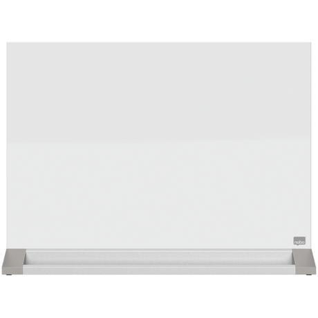 Skrivebordstavle glas 58x44cm hvid