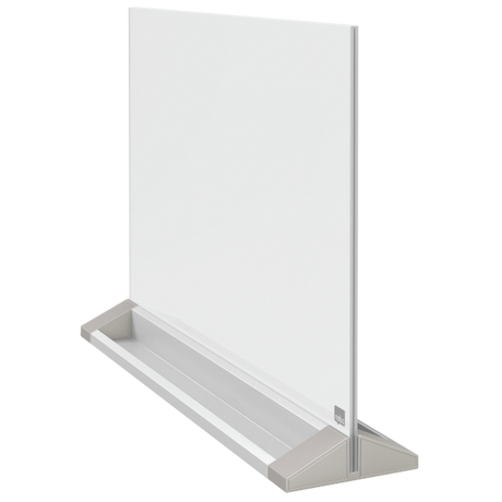 Skrivebordstavle glas 58x44cm hvid