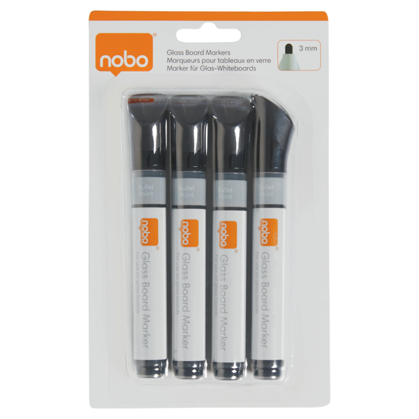 WB Marker t/glastavle rund 3mm sort (4)