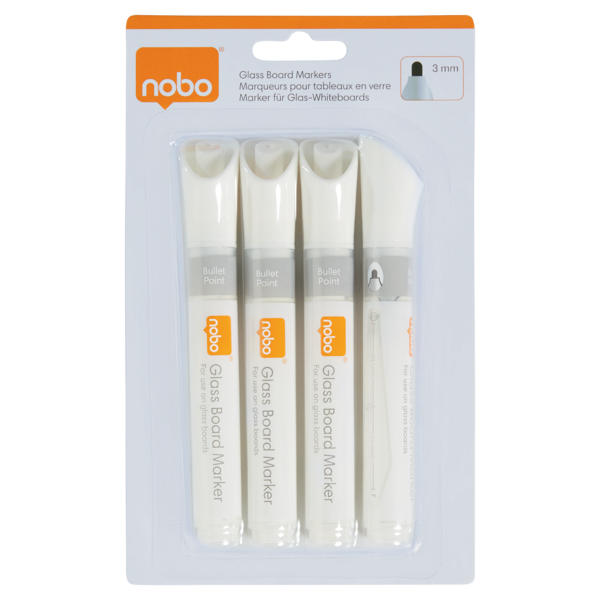 WB Marker t/glastavle rund 3mm hvid (4)