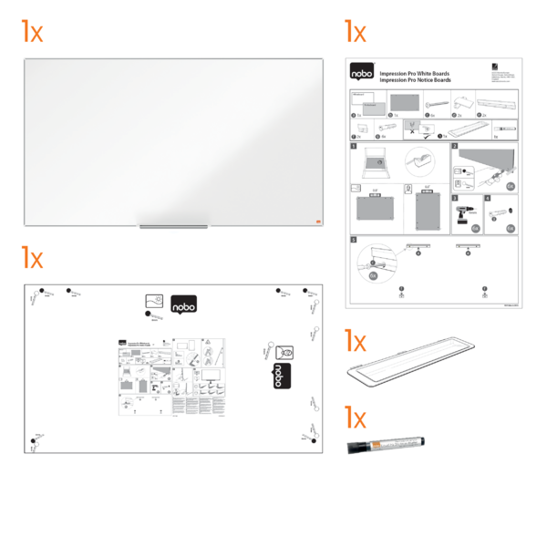 WB tavle Impression Pro emaljeret 40'' widescreen