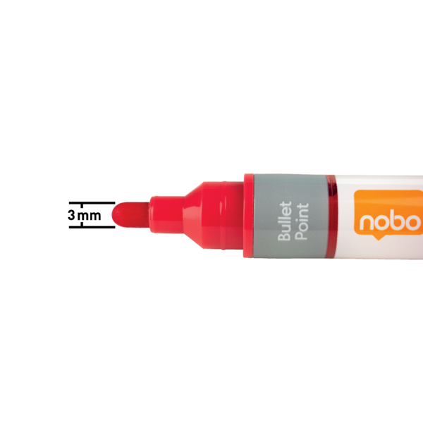 WB Marker LiquidInk rund 3mm rød (10)