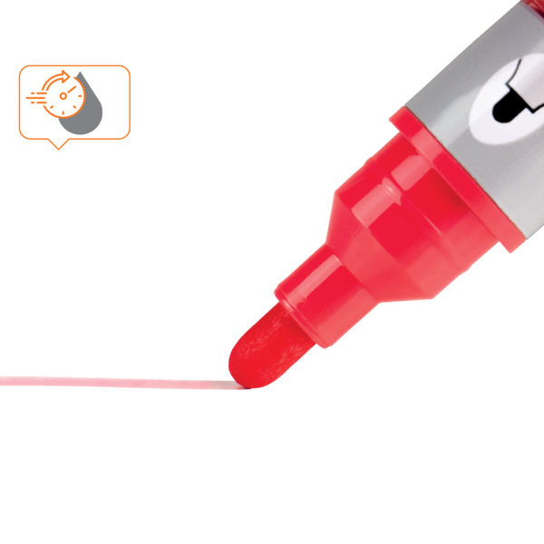 WB Marker LiquidInk rund 3mm rød (10)