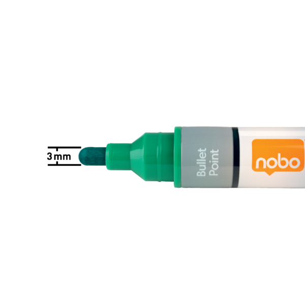 WB Marker LiquidInk rund 3mm grøn (10)