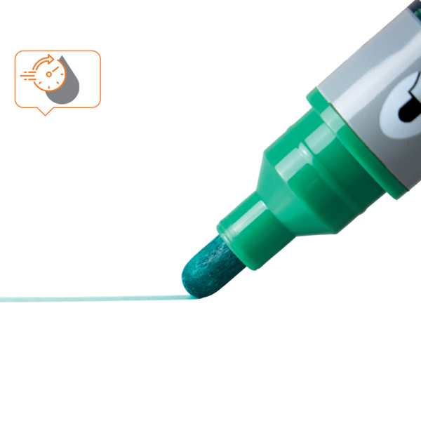 WB Marker LiquidInk rund 3mm grøn (10)