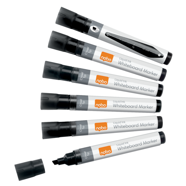 WB Marker LiquidInk skrå 4mm sort (10)