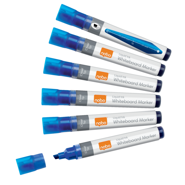 WB Marker LiquidInk skrå 4mm blå (10)