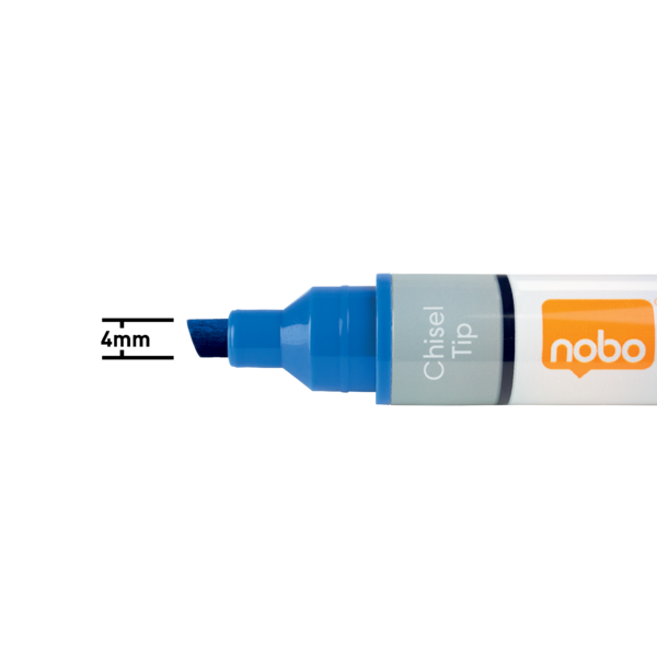 WB Marker LiquidInk skrå 4mm blå (10)