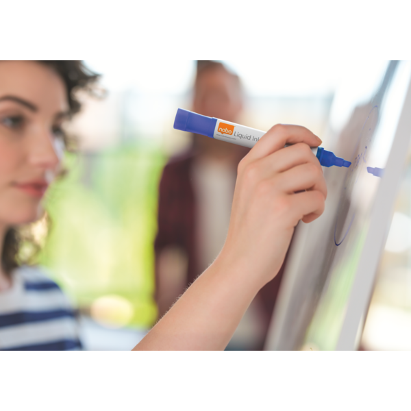 WB Marker LiquidInk skrå 4mm blå (10)