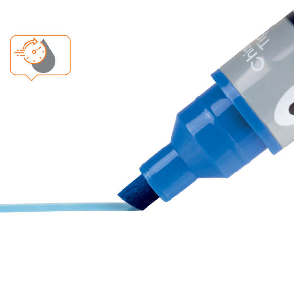 WB Marker LiquidInk skrå 4mm blå (10)