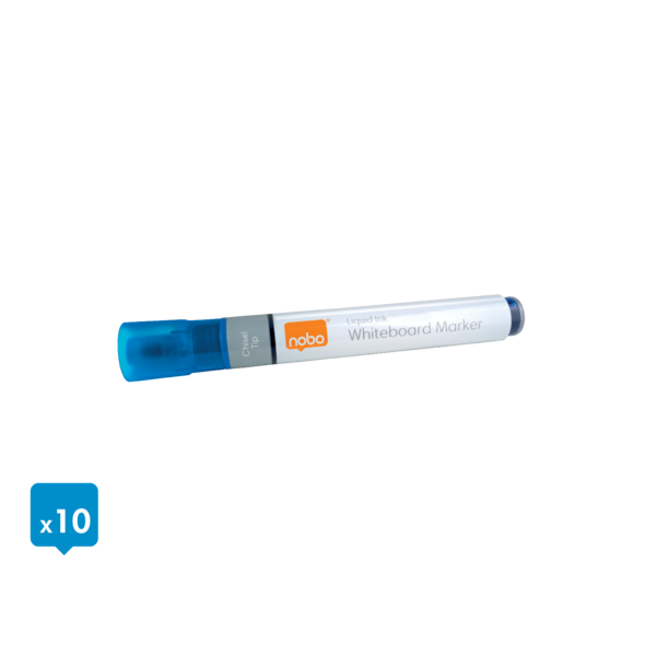 WB Marker LiquidInk skrå 4mm blå (10)