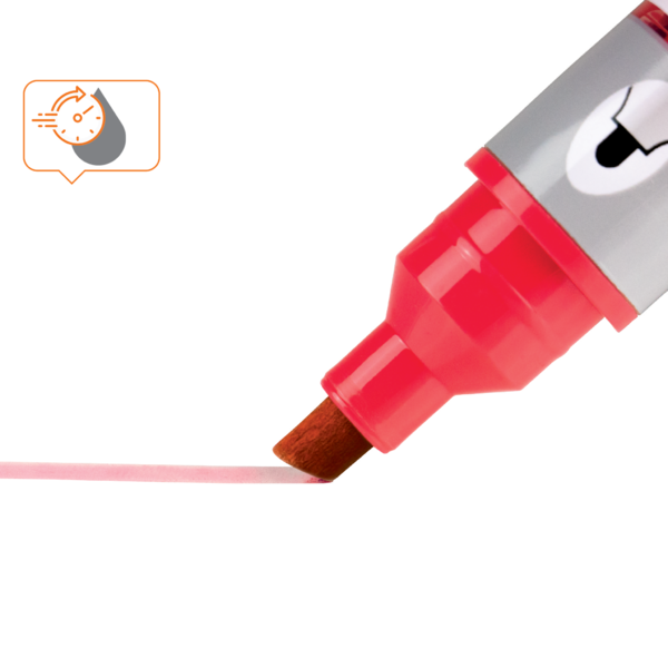 WB Marker LiquidInk skrå 4mm rød (10)