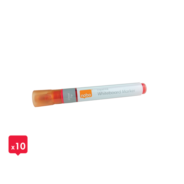 WB Marker LiquidInk skrå 4mm rød (10)