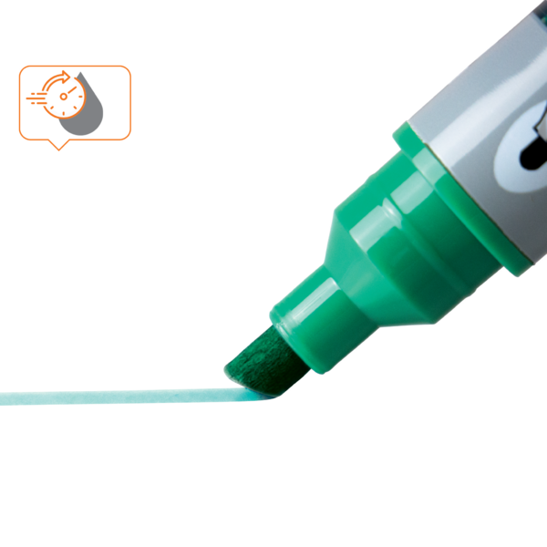 WB Marker LiquidInk skrå 4mm grøn (10)