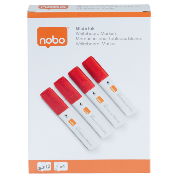 WB Marker Glide Jumbo skrå 10mm rød (4)