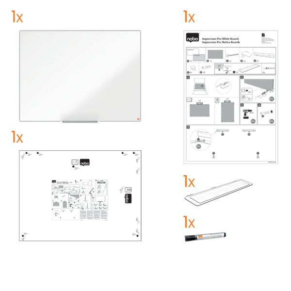 WB tavle Impression Pro emaljeret 90x60cm