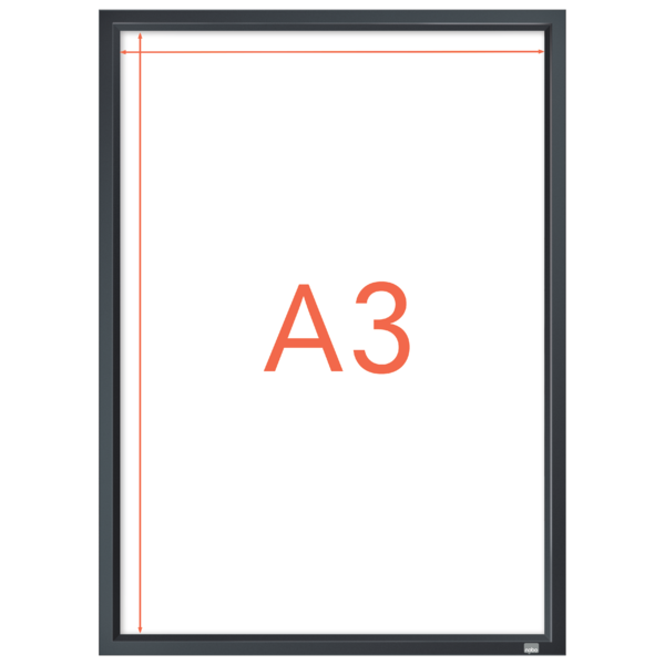 Skifteramme Impression Pro grafit A3